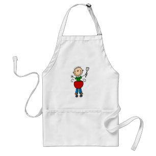 Stick Figure Barbequeing T-shirts and gifts Standard Apron