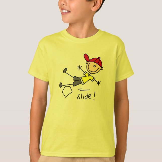 Stick Figure Baseball T-Shirt (Front)