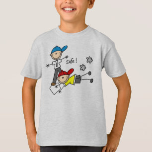 Stick Figure Baseball T-Shirt