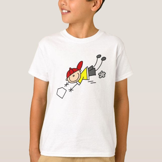 Stick Figure Baseball T-Shirt (Front)