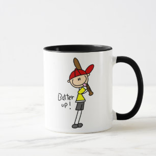 Stick Figure Batter Up Mug
