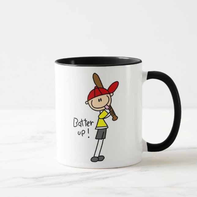 Stick Figure Batter Up Mug (Right)