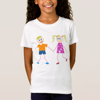 Stick Figure Boy & Girl T-Shirt