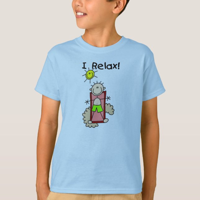 Stick Figure Boy I Relax T-shirt (Front)