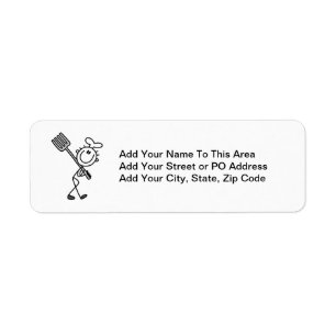 Stick Figure Chef With Fork
