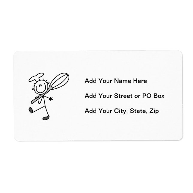 Stick Figure Chef With Whisk (Front)