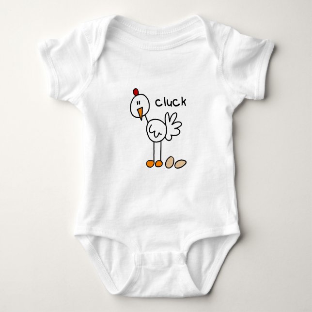 Stick Figure Chicken Tshirts and Gifts (Front)
