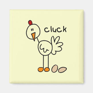Stick Figure Chicken Tshirts and Gifts Magnet