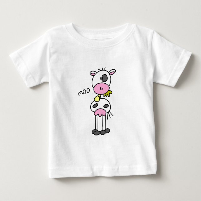 Stick Figure Cow Tshirts and Gifts (Front)