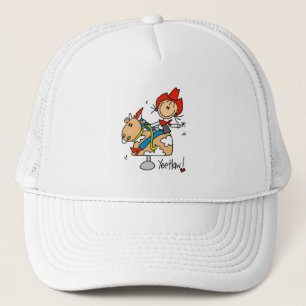 Stick Figure Cowgirl Yee Haw T-shirts and Gifts Trucker Hat