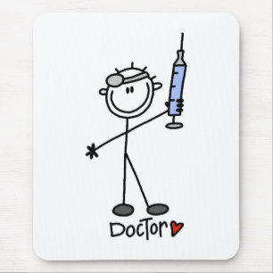 Stick Figure Doctor Mouse Pad