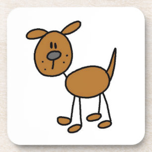 Stick Figure Dog T-shirts and Gifts Coaster