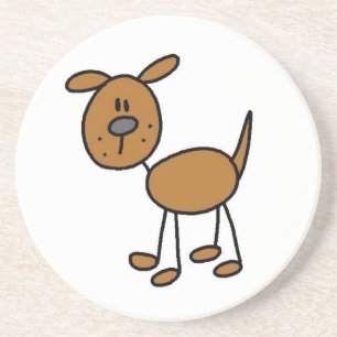 Stick Figure Dog T-shirts and Gifts Coaster