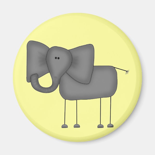 Stick Figure Elephant Tshirts and Gifts Magnet (Front)