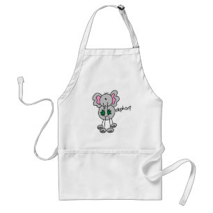 Stick Figure Elephant Tshirts and Gifts Standard Apron