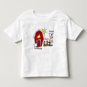 Stick Figure Farm Animals Tshirts and Gifts