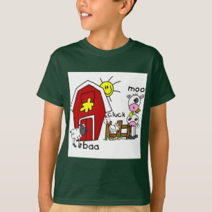 Stick Figure Farm Animals Tshirts and Gifts