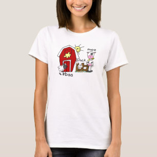 Stick Figure Farm Animals Tshirts and Gifts