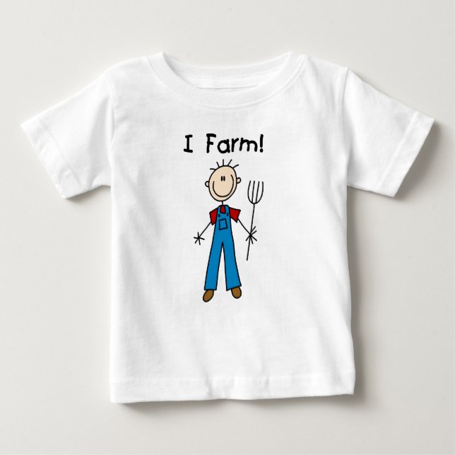 Stick Figure Farmer Tshirts and Gifts (Front)