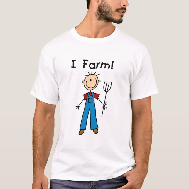 Stick Figure Farmer Tshirts and Gifts (Front)