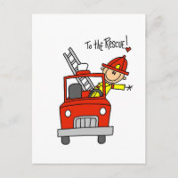 Stick Figure Firefighter to the Rescue