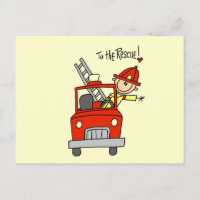Stick Figure Firefighter to the Rescue