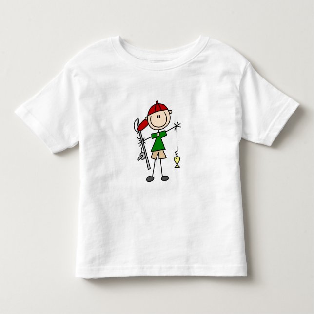Stick Figure Fishing Tshirts and Gifts (Front)