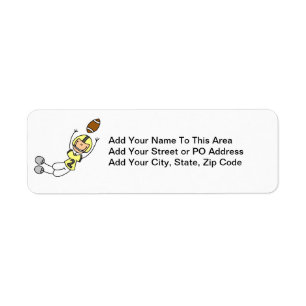 Stick Figure Football Yellow