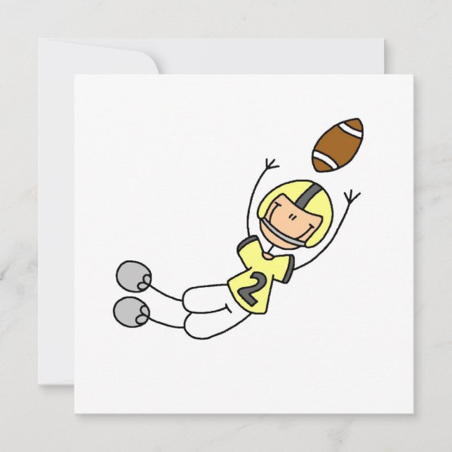 Stick Figure Football Yellow (Front)