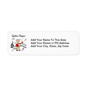 Stick Figure Girl Guitar Player T-shirts and Gifts