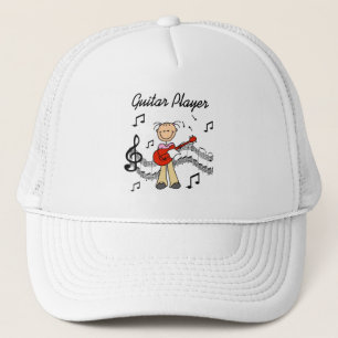Stick Figure Girl Guitar Player T-shirts and Gifts Trucker Hat