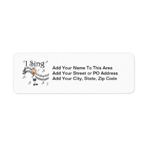 Stick Figure Girl I Sing T-shirts and Gifts