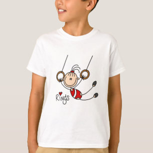 Stick figure girl on Rings Tshirts and Gifts