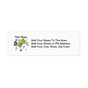 Stick Figure Girl Tuba Player T-shirts and GIfts