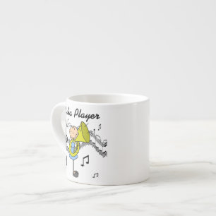 Stick Figure Girl Tuba Player T-shirts and GIfts Espresso Cup