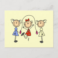 Stick Figure GIrls Jumping Rope
