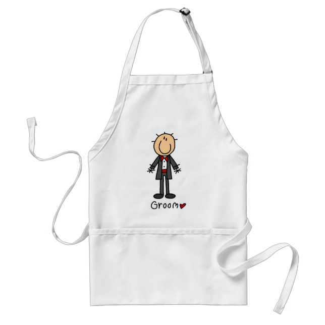 Stick Figure Groom T-shirts and Gifts Standard Apron (Front)