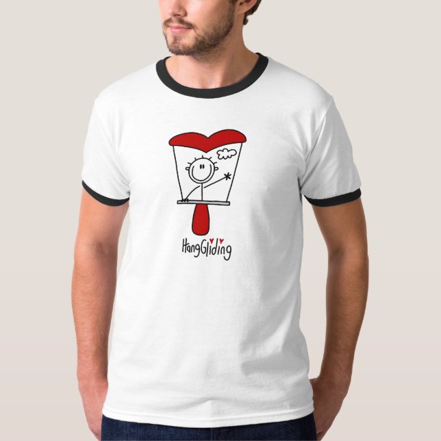 Stick Figure  Hang Gliding Tshirts and Gifts (Front)
