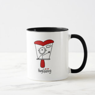 Stick Figure Hang Gliding Tshirts and Gifts Mug