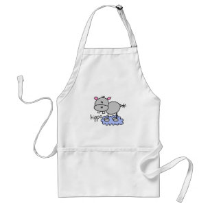Stick Figure Hippo T-shirts and Gifts Standard Apron