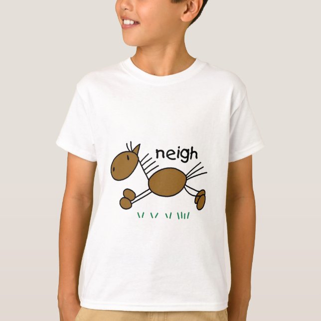 Stick Figure Horse Tshirts and Gifts (Front)