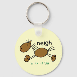 Stick Figure Horse Tshirts and Gifts Key Ring