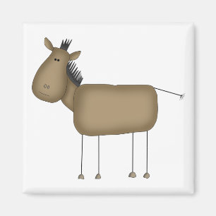 Stick Figure Horse Tshirts and Gifts Magnet