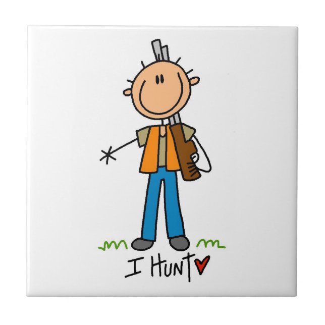 Stick Figure Hunter Tile (Front)