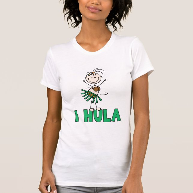 Stick Figure I Hula T-shirts and Gifts (Front)