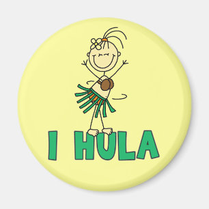 Stick Figure I Hula T-shirts and Gifts Magnet