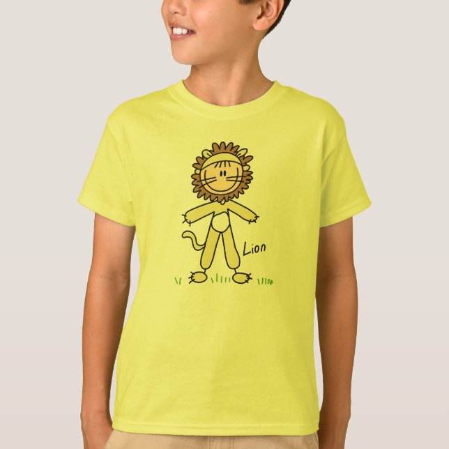 Stick Figure In Lion Suit Shirt (Front)