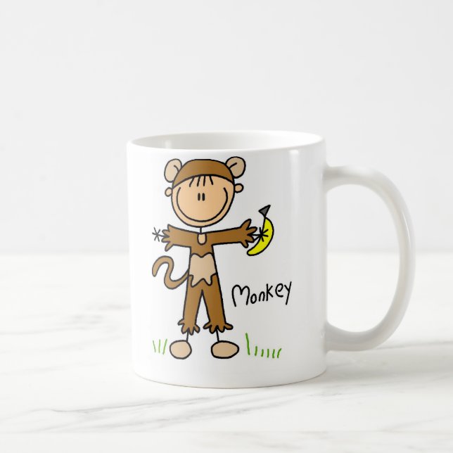 Stick Figure In Monkey Suit Mug (Right)