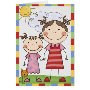 Stick Figure Kids Cards and Gifts