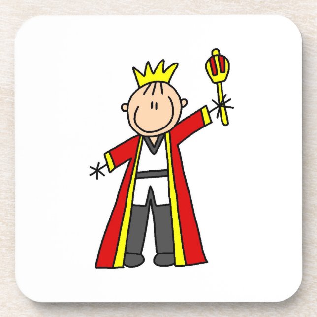 Stick Figure King Coaster (Front)